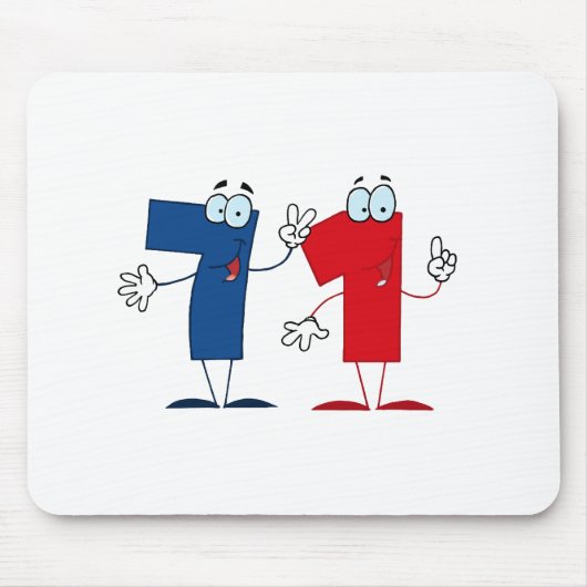 Glückszahl 71 mousepad (Vorne)