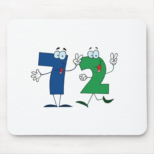 Glückszahl 72 mousepad (Vorne)