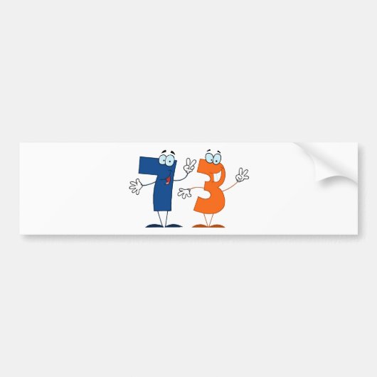 Glückszahl 73 autoaufkleber (Vorne)