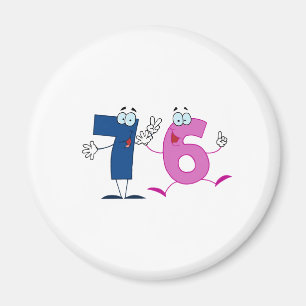 Glückszahl 76 magnet