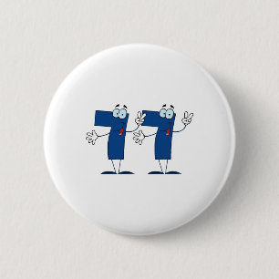 Glückszahl 77 button