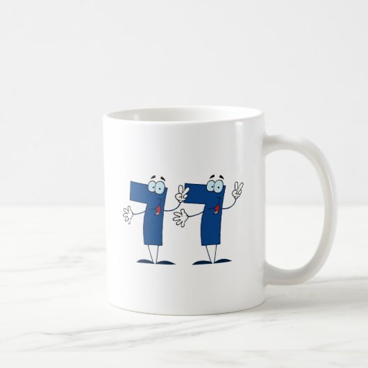 Glückszahl 77 kaffeetasse (Rechts)