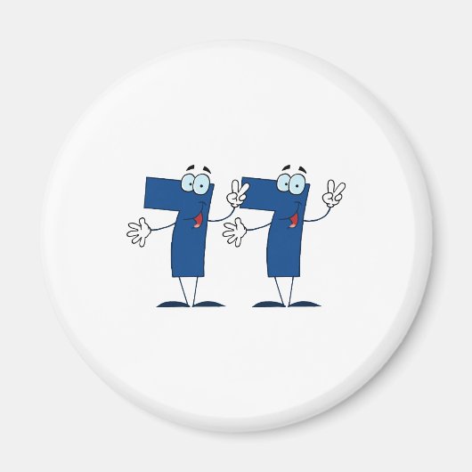 Glückszahl 77 magnet (Vorne)