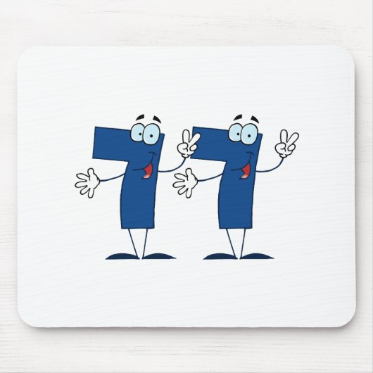 Glückszahl 77 mousepad (Vorne)