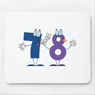 Glückszahl 78 mousepad