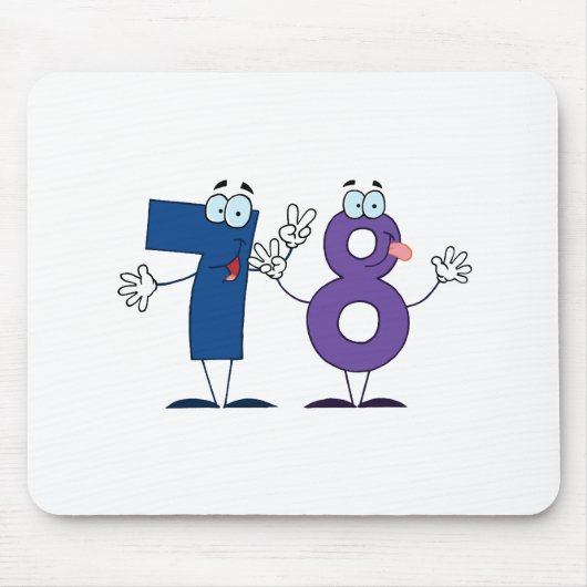 Glückszahl 78 mousepad (Vorne)