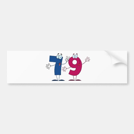 Glückszahl 79 autoaufkleber (Vorne)