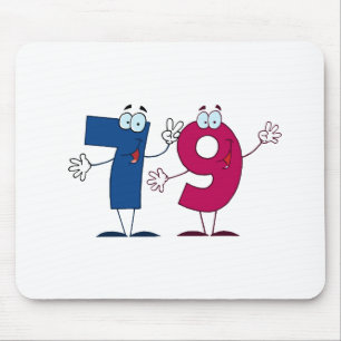 Glückszahl 79 mousepad