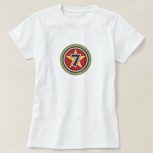 Glückszahl 7 T-Shirt (Design vorne)