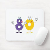 Glückszahl 80 mousepad (Mit Mouse)
