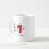 Glückszahl 81 kaffeetasse (Vorderseite Links)