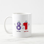 Glückszahl 81 kaffeetasse (Links)