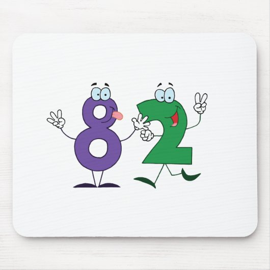 Glückszahl 82 mousepad (Vorne)