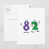 Glückszahl 82 postkarte (Vorne/Hinten)