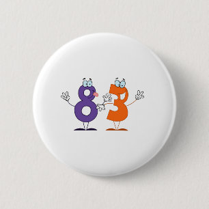 Glückszahl 83 button