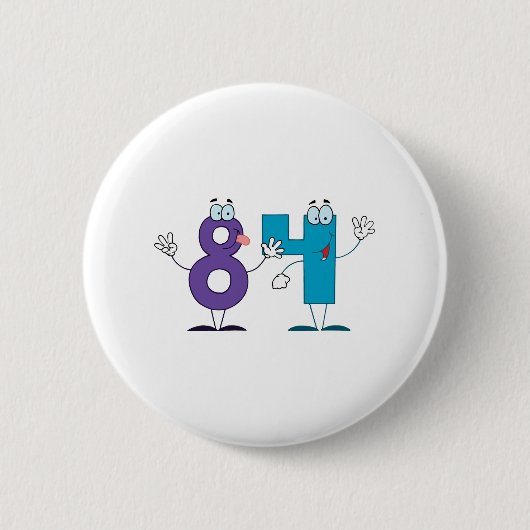 Glückszahl 84 button (Vorderseite)