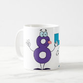 Glückszahl 84 kaffeetasse (Vorderseite Links)
