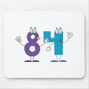 Glückszahl 84 mousepad