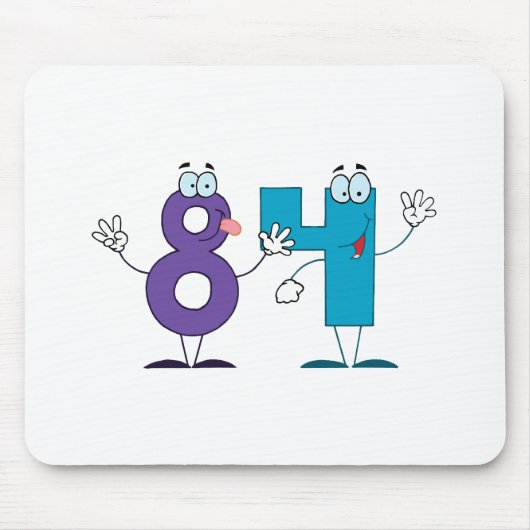 Glückszahl 84 mousepad (Vorne)
