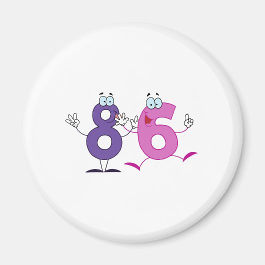 Glückszahl 86 magnet (Vorne)