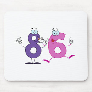 Glückszahl 86 mousepad