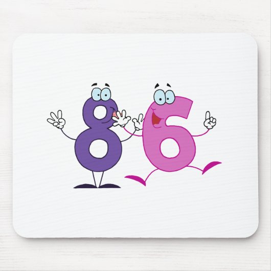 Glückszahl 86 mousepad (Vorne)