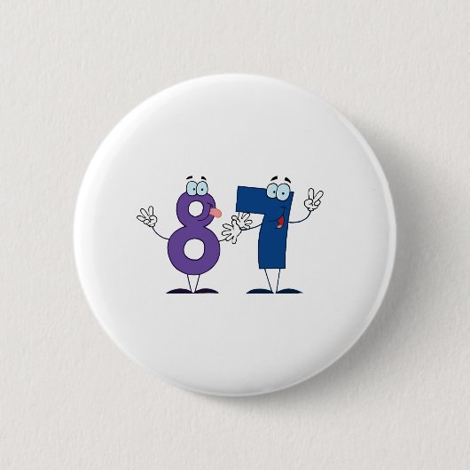 Glückszahl 87 button (Vorderseite)
