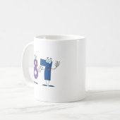 Glückszahl 87 kaffeetasse (Vorderseite Links)
