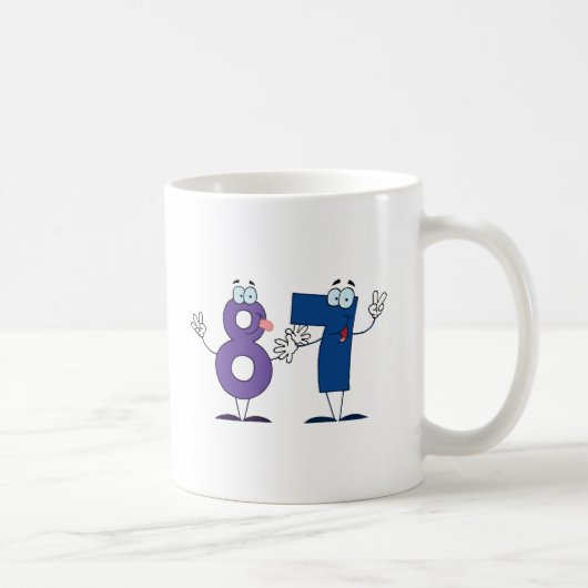 Glückszahl 87 kaffeetasse (Rechts)