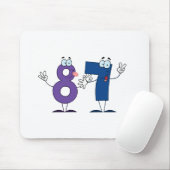 Glückszahl 87 mousepad (Mit Mouse)