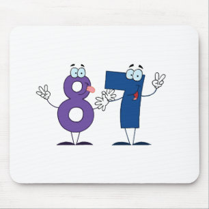 Glückszahl 87 mousepad