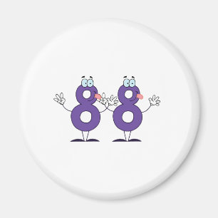Glückszahl 88 magnet