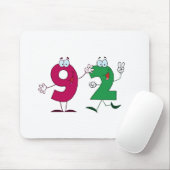 Glückszahl 92 mousepad (Mit Mouse)