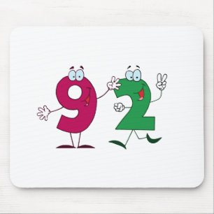 Glückszahl 92 mousepad