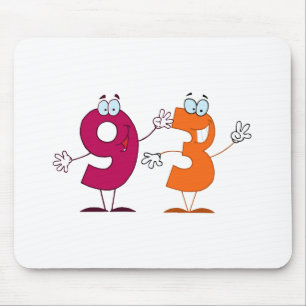 Glückszahl 93 mousepad