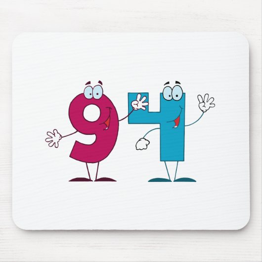 Glückszahl 94 mousepad (Vorne)