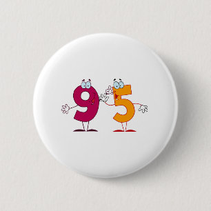 Glückszahl 95 button
