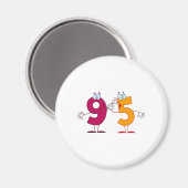 Glückszahl 95 magnet (Vorderseite/Rückseite)