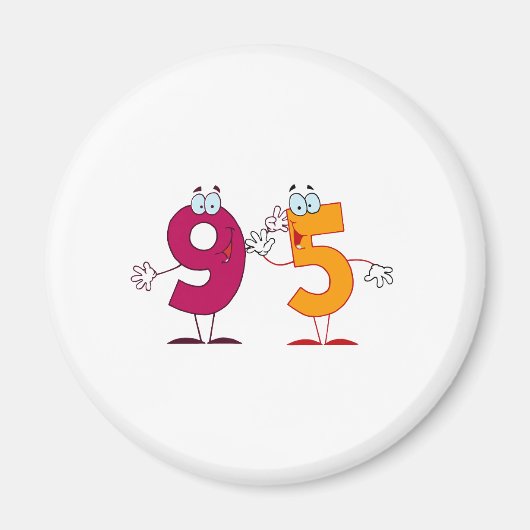 Glückszahl 95 magnet (Vorne)