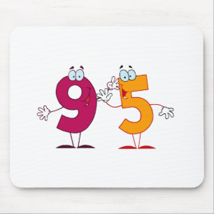 Glückszahl 95 mousepad