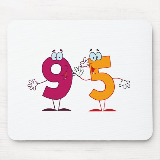 Glückszahl 95 mousepad (Vorne)