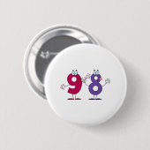 Glückszahl 98 button (Vorne & Hinten)