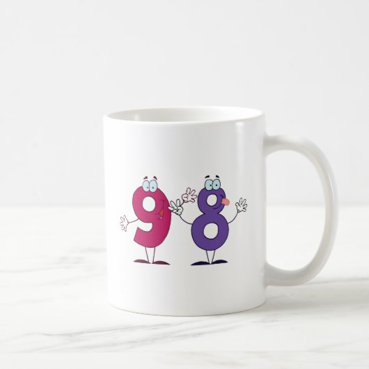 Glückszahl 98 kaffeetasse (Rechts)