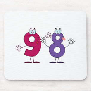 Glückszahl 98 mousepad