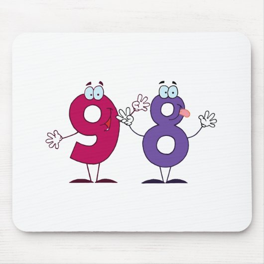 Glückszahl 98 mousepad (Vorne)