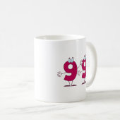 Glückszahl 99 kaffeetasse (VorderseiteRechts)
