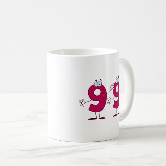 Glückszahl 99 kaffeetasse (VorderseiteRechts)