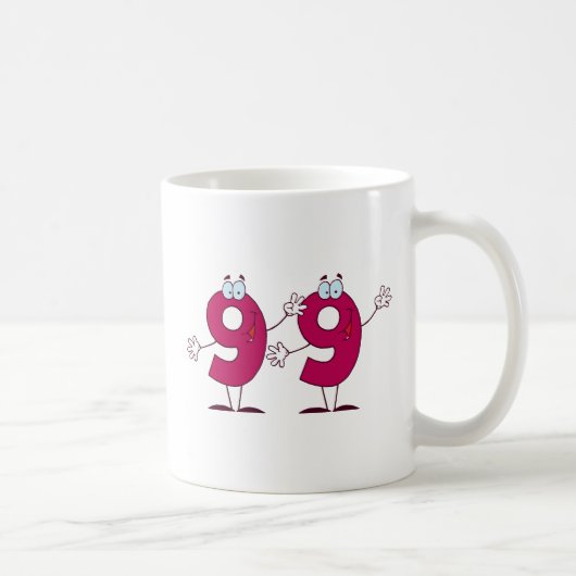 Glückszahl 99 kaffeetasse (Rechts)