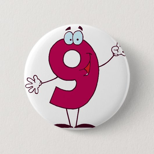 Glückszahl 9 button (Vorderseite)