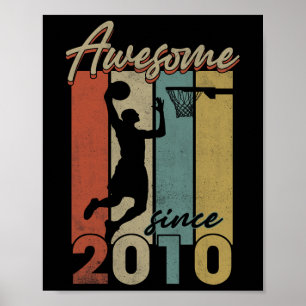 Glückwunsch 12. Geburtstag Basketball 12 Jahre Alt Poster